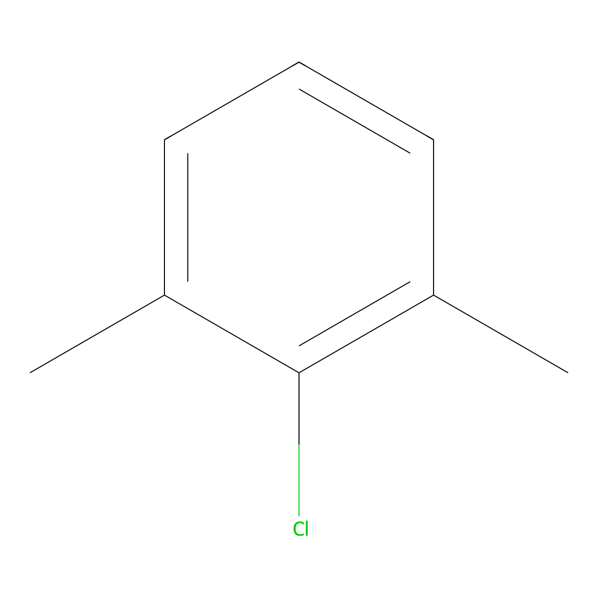 1-Chloro-2,6-dimethylbenzene molecular structure, CAS 6781-98-2