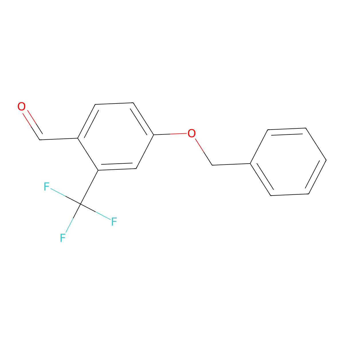 4-Benzyloxy-2-(trifluoromethyl)benzaldehyde molecular structure, CAS 678164-31-3