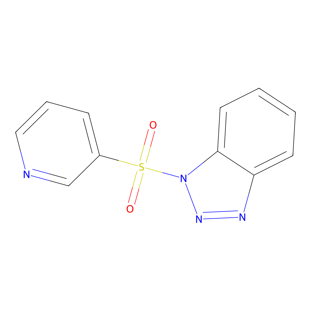 1-(3-Pyridinylsulfonyl)-1H-benzotriazole molecular structure, CAS 678173-43-8