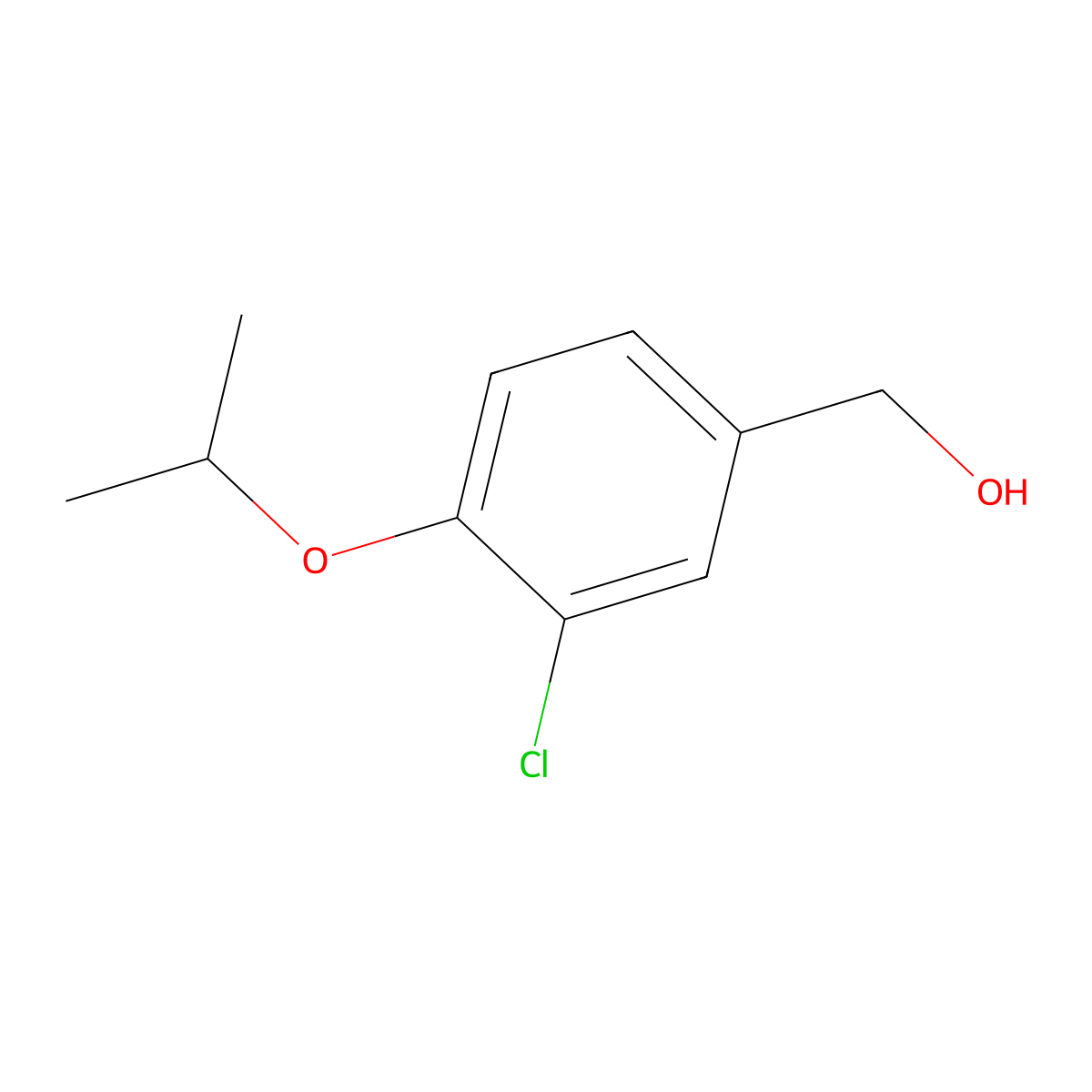 (3-Chloro-4-propan-2-yloxyphenyl)methanol molecular structure, CAS 678181-75-4