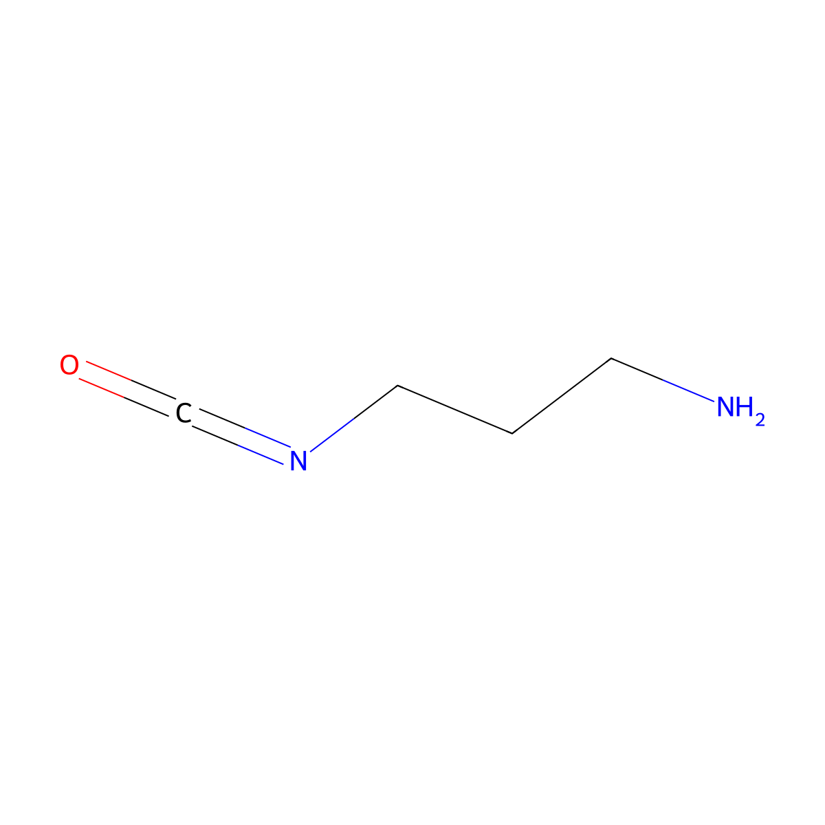 3-Isocyanatopropan-1-amine molecular structure, CAS 678183-21-6