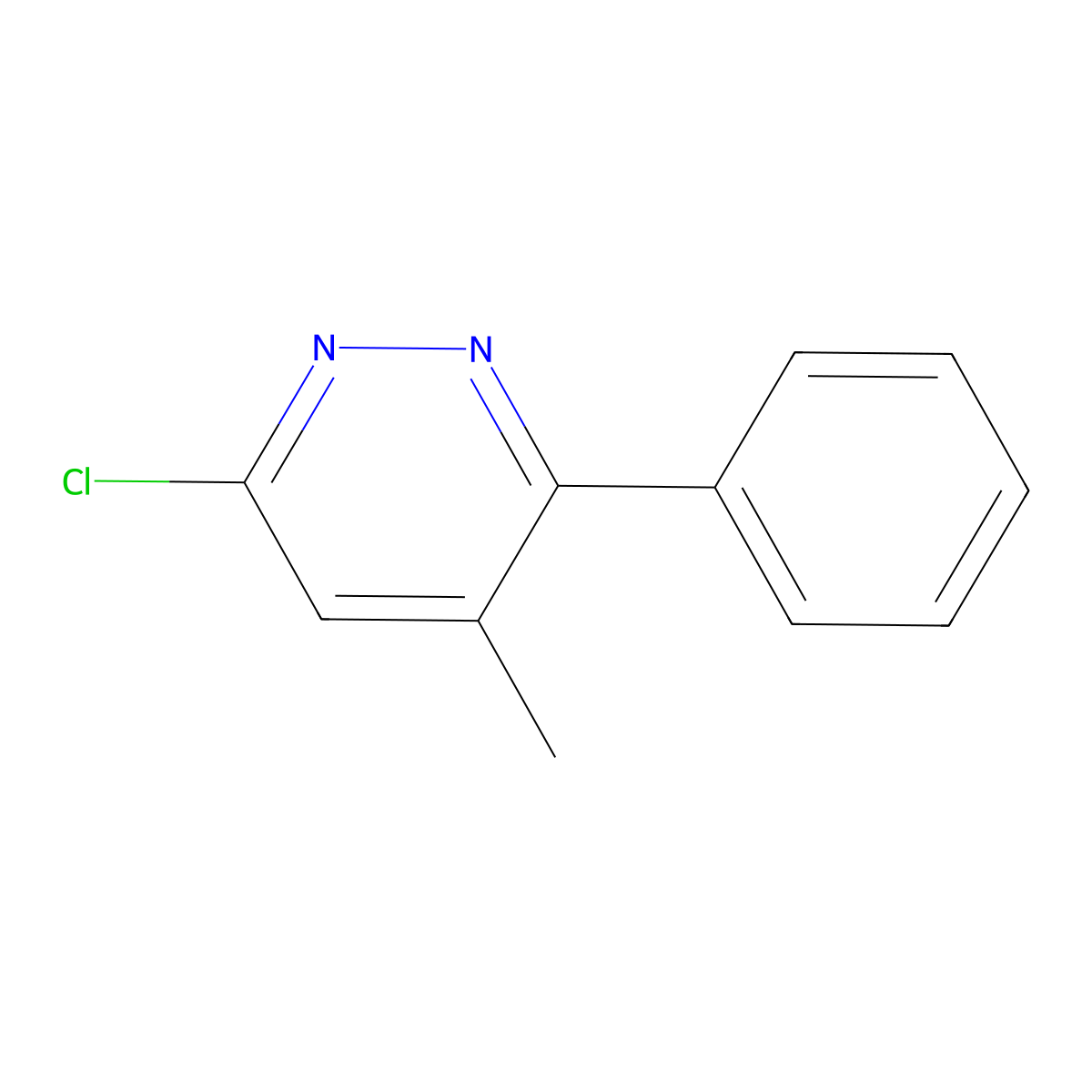 6-Chloro-4-methyl-3-phenylpyridazine molecular structure, CAS 67820-83-1