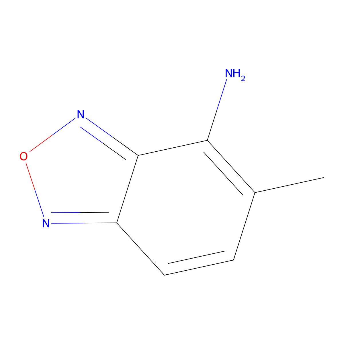 5-Methyl-2,1,3-benzoxadiazol-4-amine molecular structure, CAS 67830-69-7