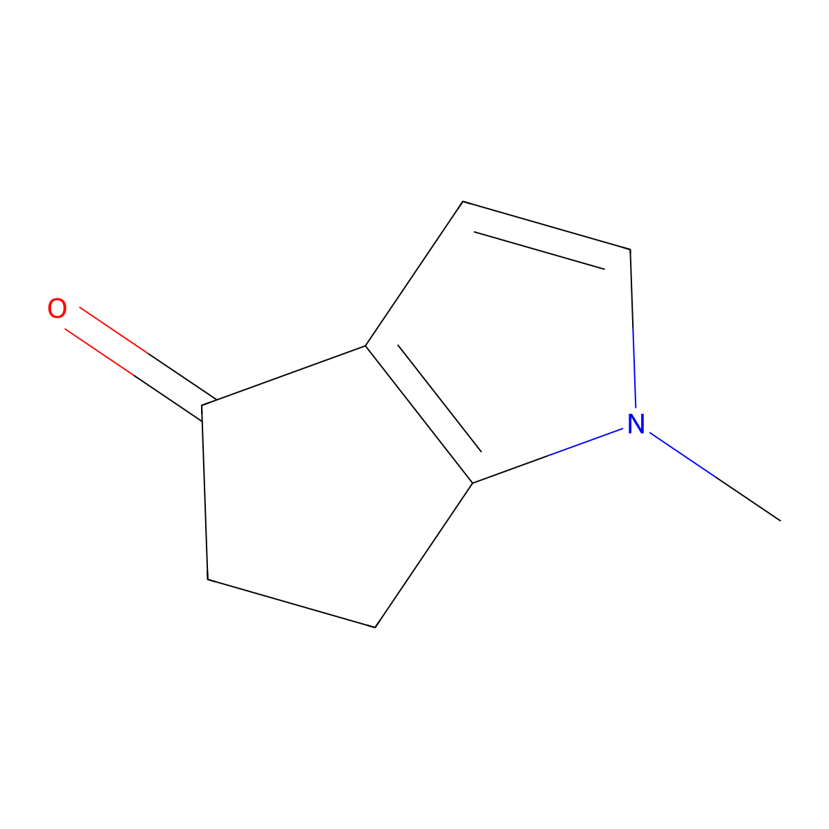 1-Methyl-1h,4h,5h,6h-cyclopenta[b]pyrrol-4-one molecular structure, CAS 67838-94-2
