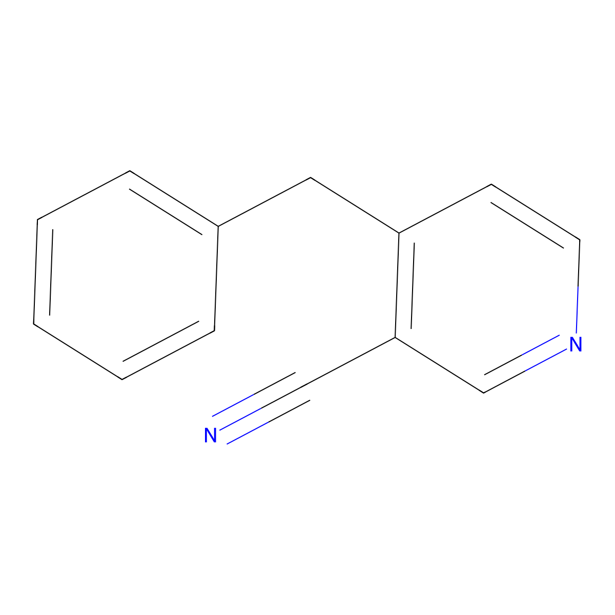4-Benzylnicotinonitrile molecular structure, CAS 67839-63-8