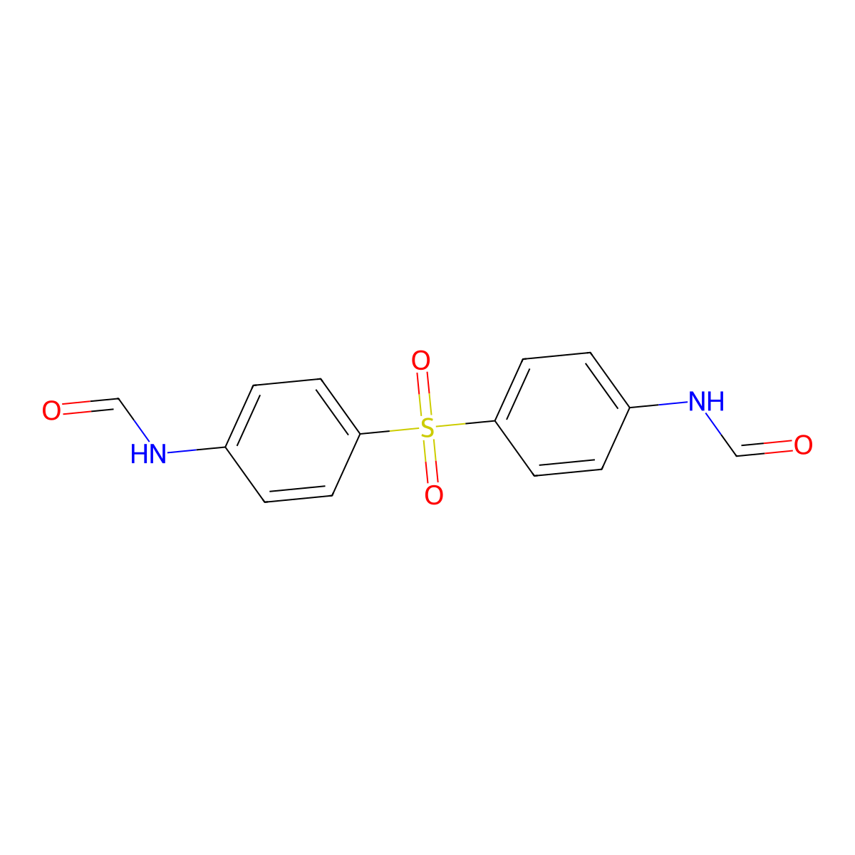 N,N'-(Sulfonyldi-4,1-phenylene)bis(formamide) molecular structure, CAS 6784-25-4