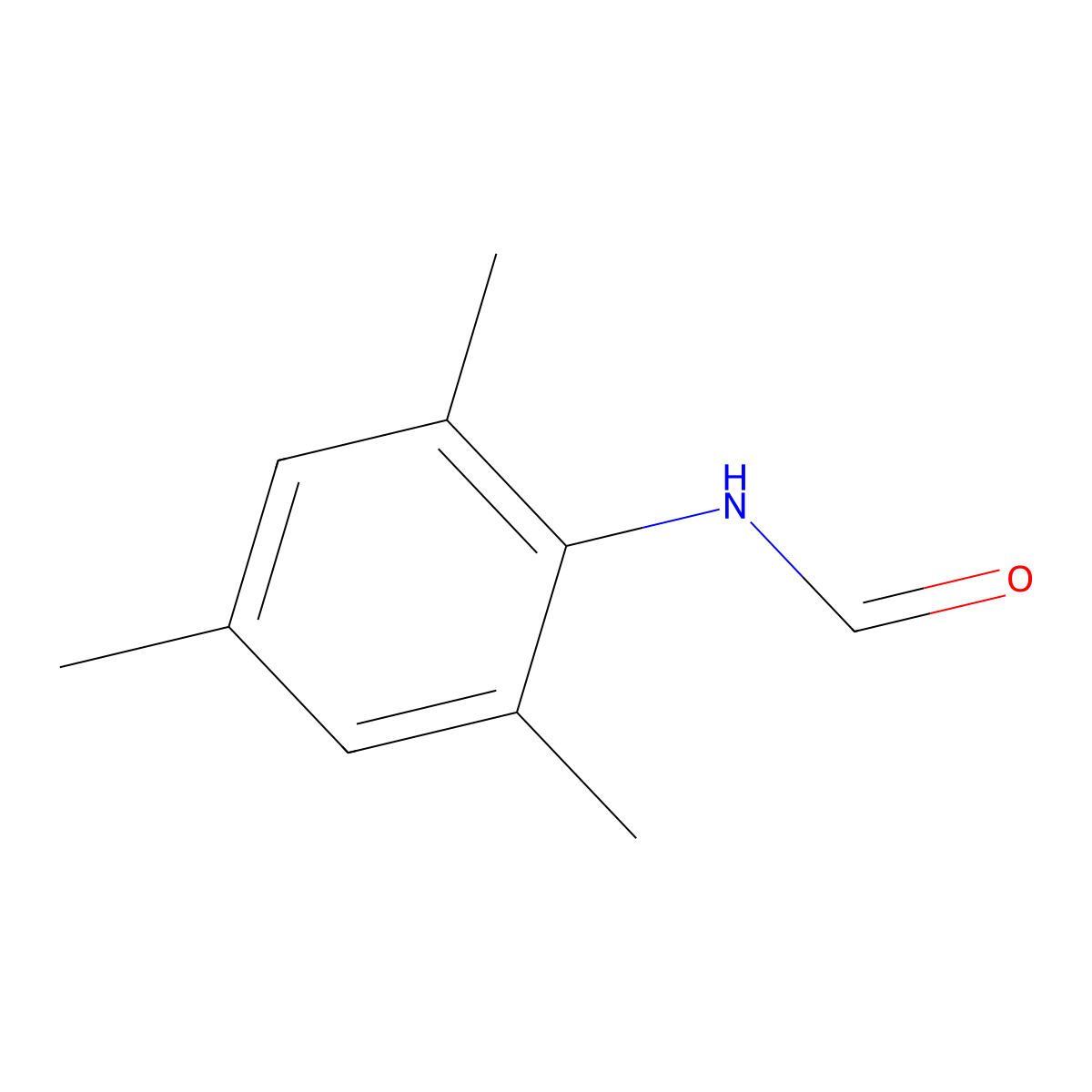N-(2,4,6-Trimethylphenyl)formamide molecular structure, CAS 6784-26-5