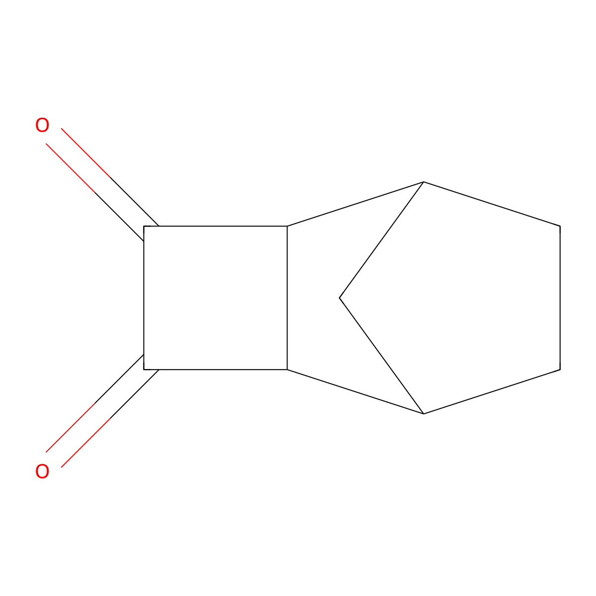 Tricyclo(4.2.1.02,5)nonane-3,4-dione, syn- molecular structure, CAS 67843-61-2