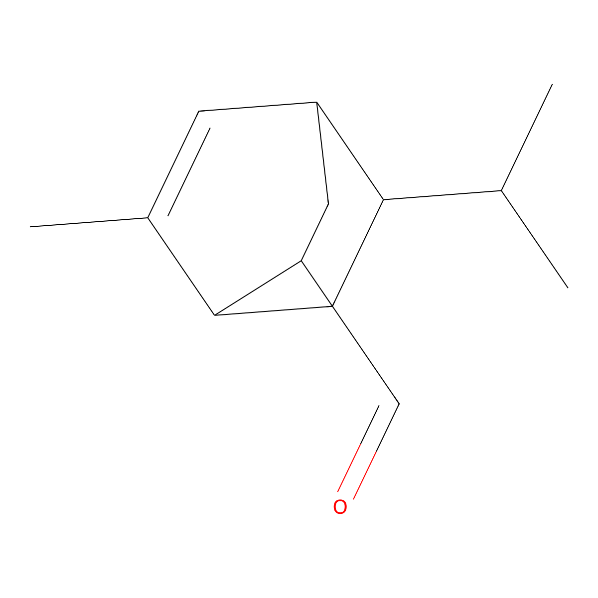 Bicyclo[2.2.2]oct-5-ene-2-carboxaldehyde, 6-methyl-8-(1-methylethyl)- molecular structure, CAS 67845-30-1
