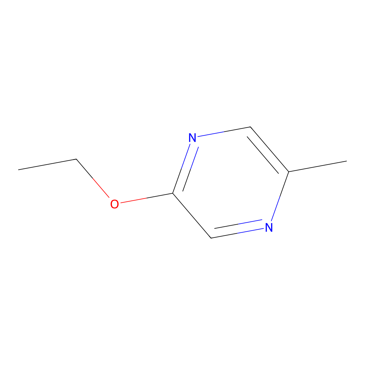 2-Methyl-5-ethoxypyrazine molecular structure, CAS 67845-34-5