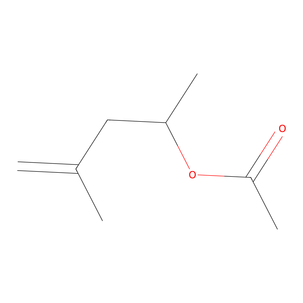 4-Penten-2-ol, 4-methyl-, 2-acetate molecular structure, CAS 67845-37-8
