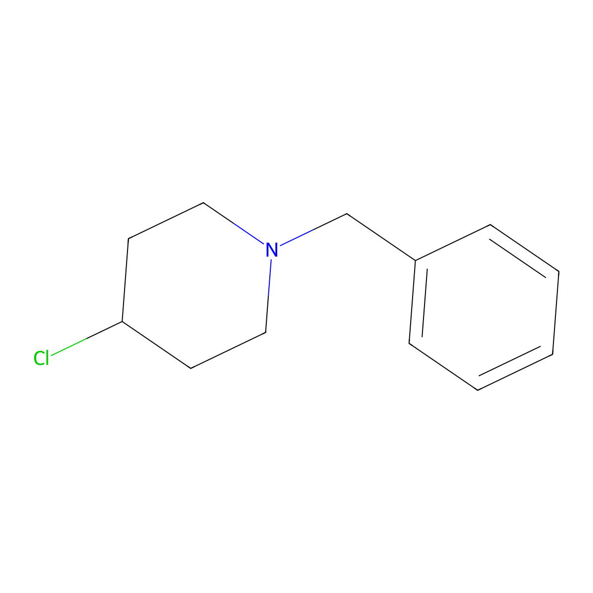 1-Benzyl-4-chloropiperidine molecular structure, CAS 67848-71-9