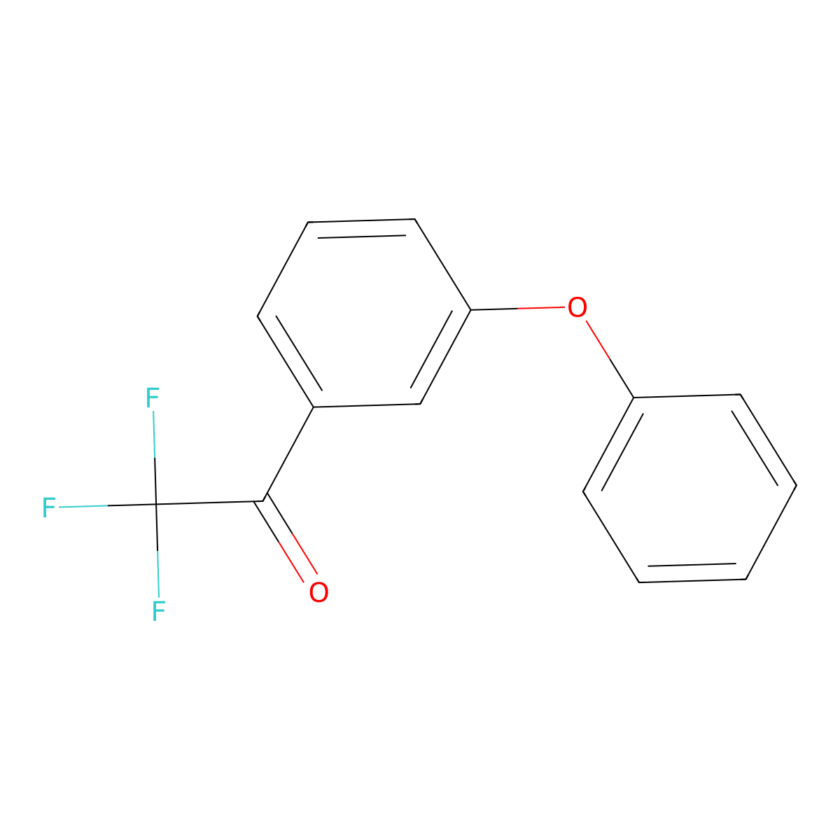 2,2,2-Trifluoro-1-(3-phenoxyphenyl)ethan-1-one molecular structure, CAS 67851-10-9