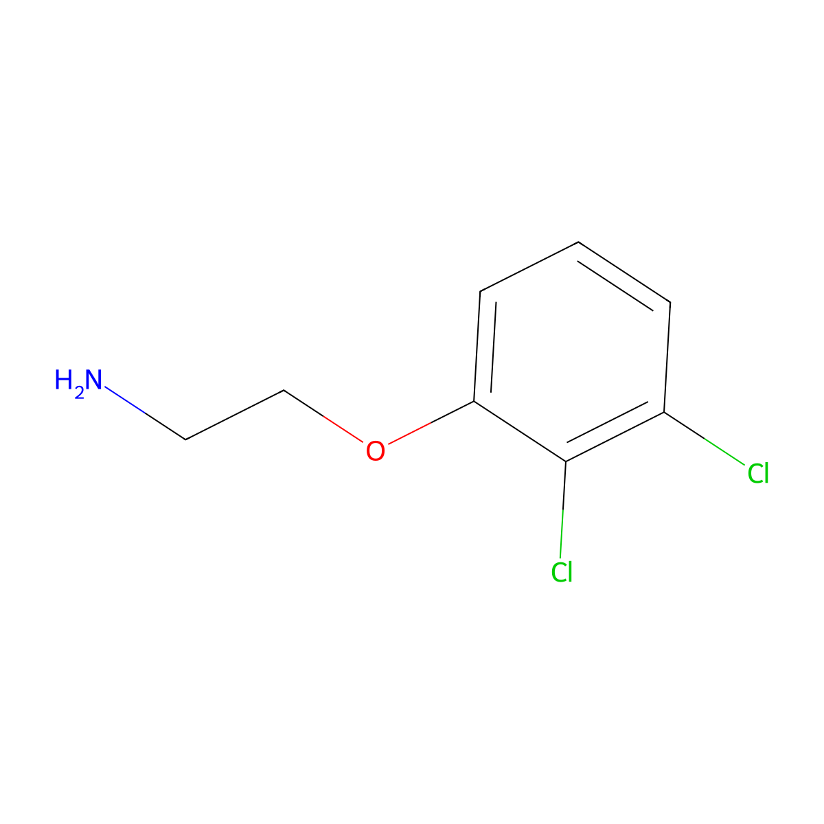 2-(2,3-Dichlorophenoxy)ethanamine molecular structure, CAS 67851-52-9