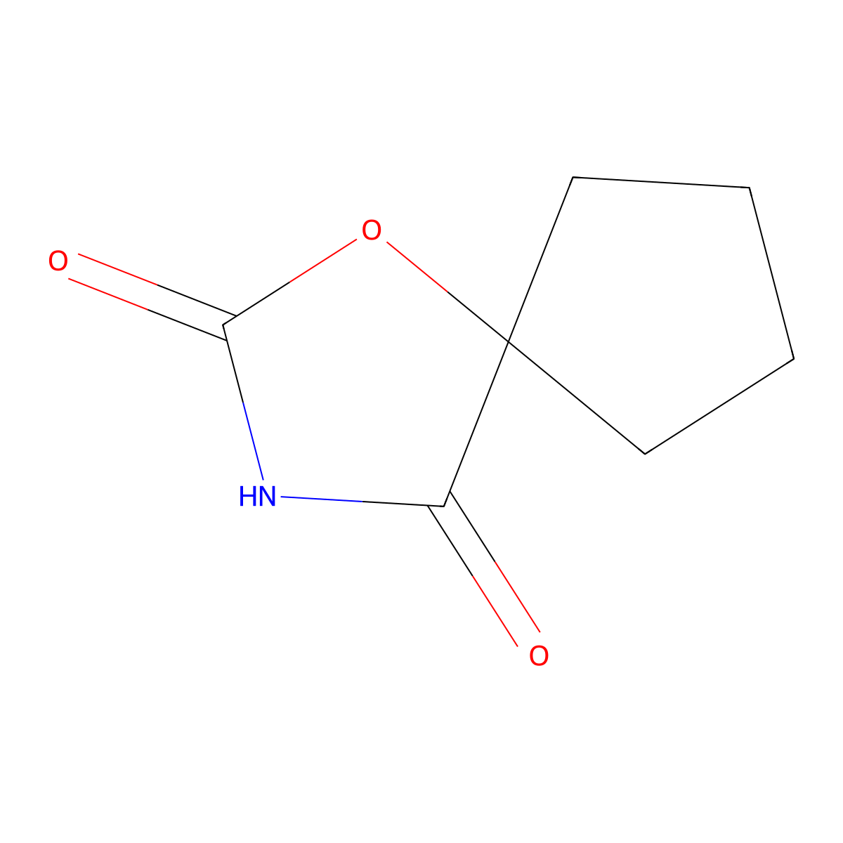 1-Oxa-3-azaspiro[4.4]nonane-2,4-dione molecular structure, CAS 67852-27-1