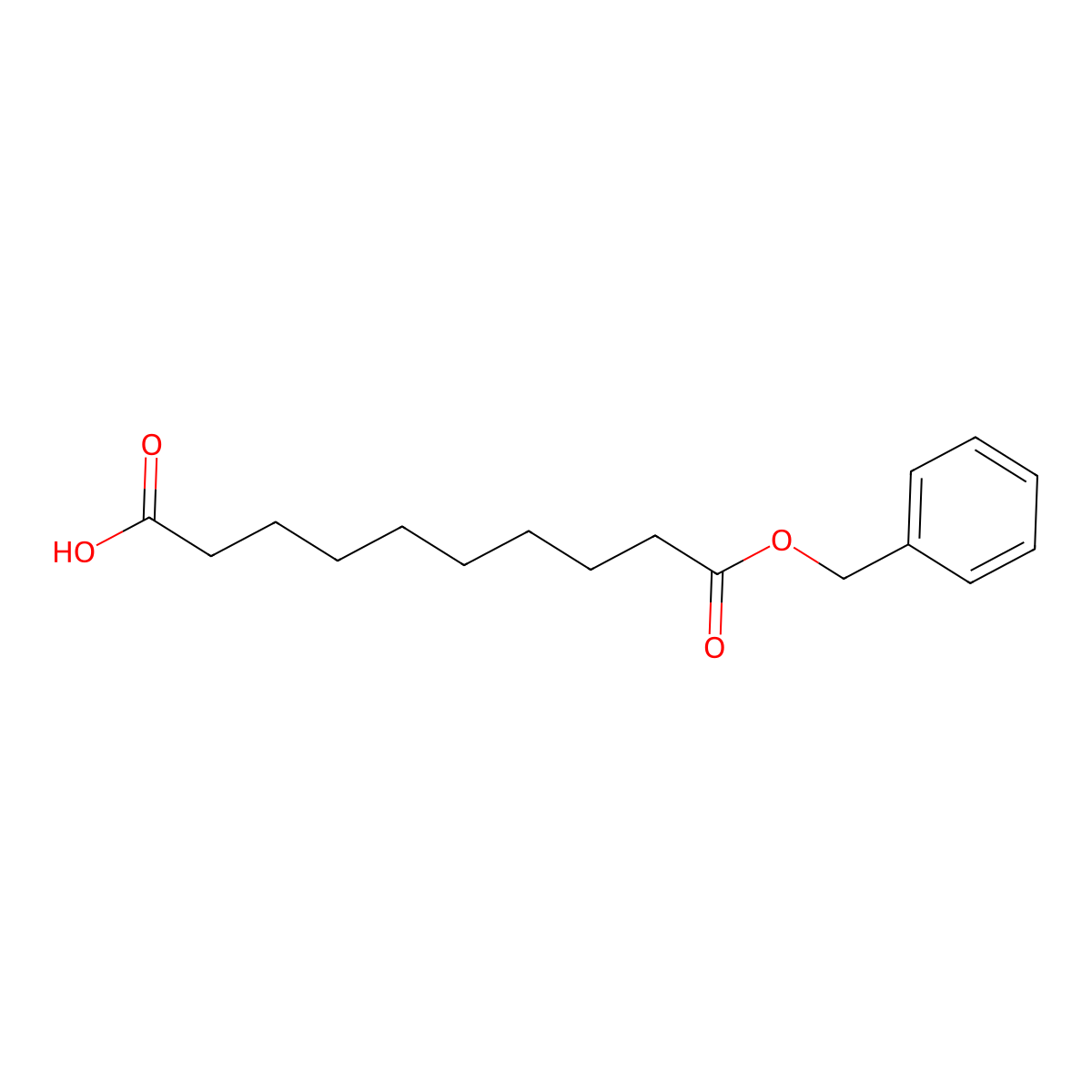 10-(Benzyloxy)-10-oxodecanoic acid molecular structure, CAS 67852-88-4