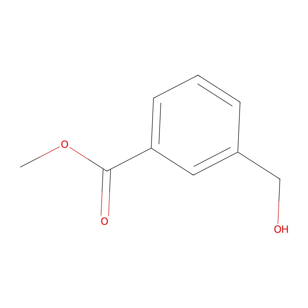 Benzoic acid, 3-(hydroxymethyl)-, methyl ester molecular structure, CAS 67853-03-6