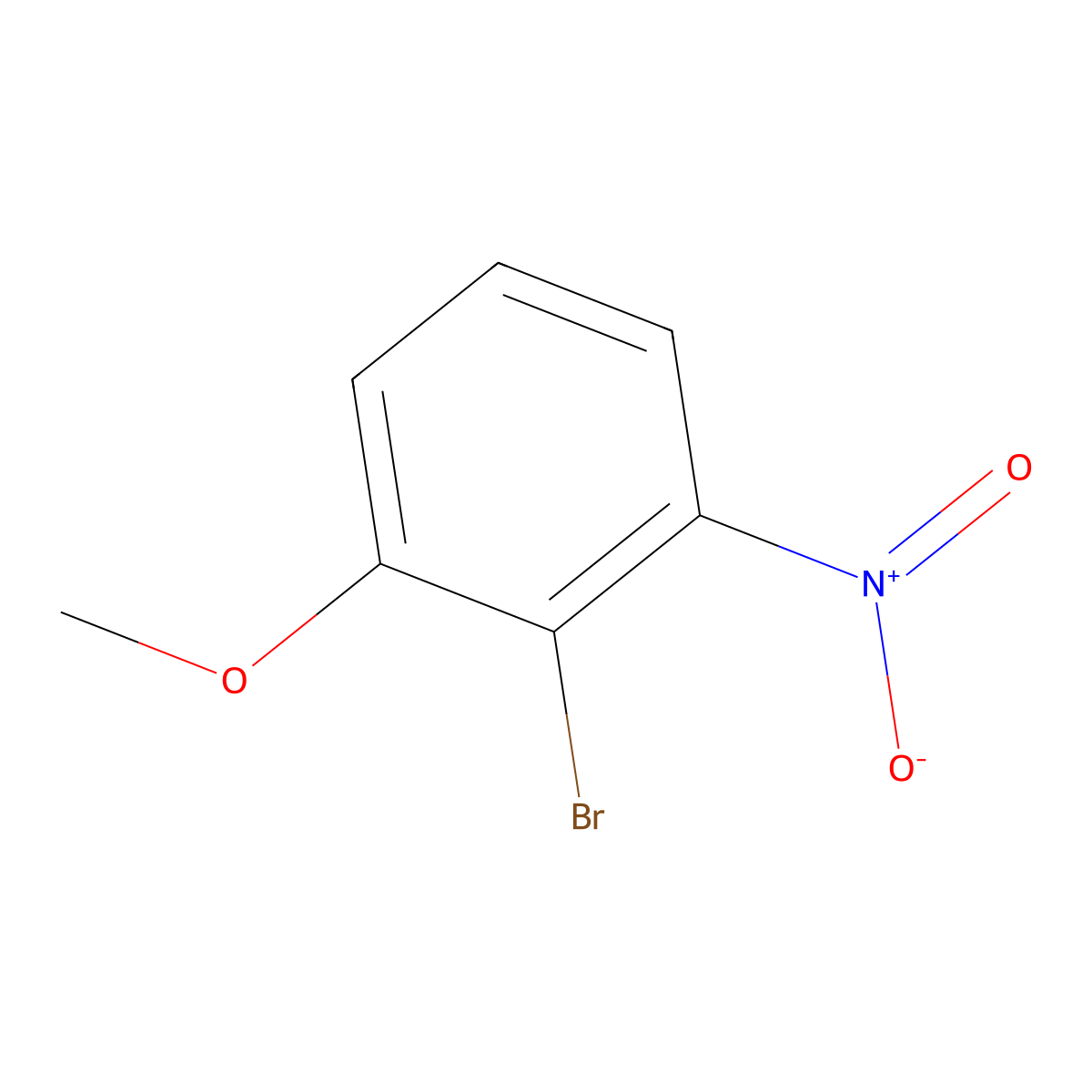 2-Bromo-3-nitroanisole molecular structure, CAS 67853-37-6