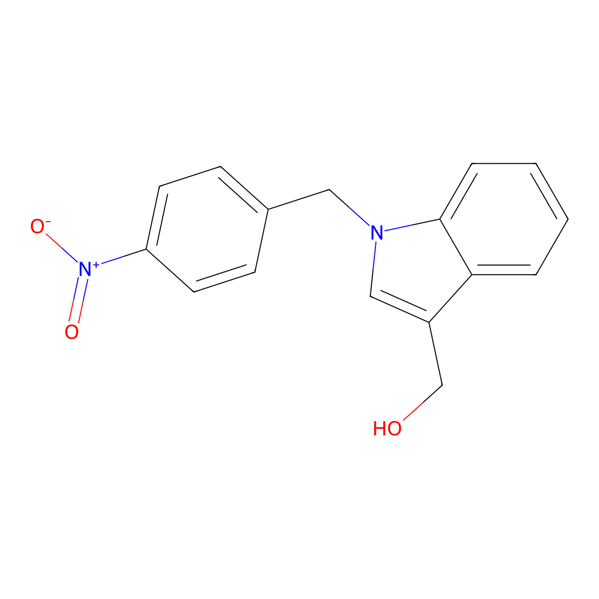 [1-(4-nitrobenzyl)-1H-indol-3-yl]methanol molecular structure, CAS 678551-69-4