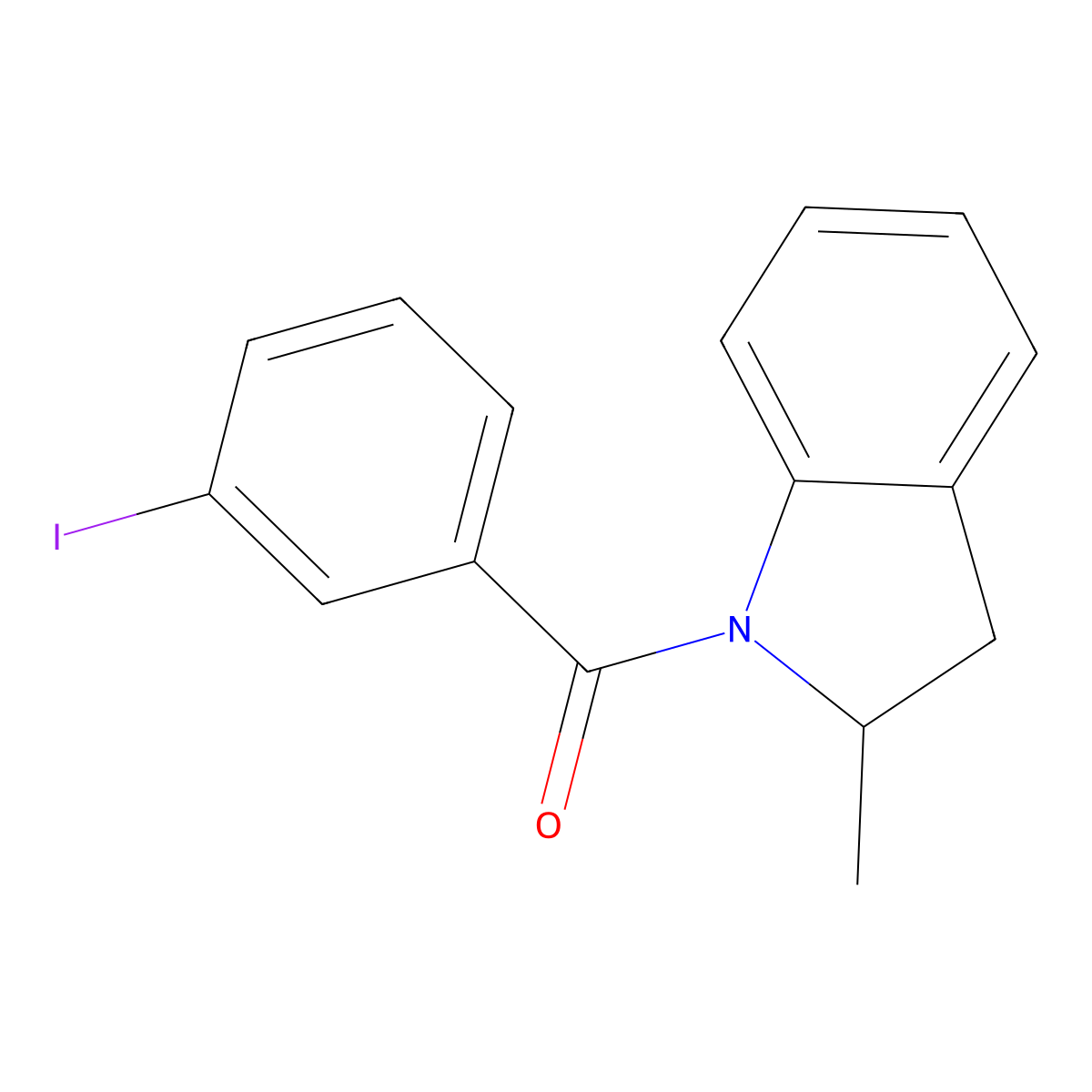 1-(3-Iodobenzoyl)-2-methylindoline molecular structure, CAS 678552-61-9