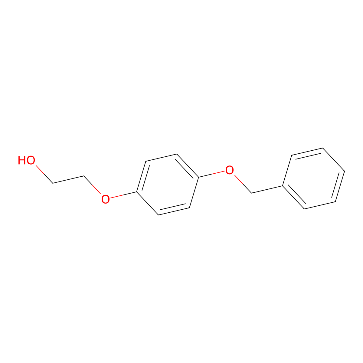 2-[4-(Benzyloxy)phenoxy]ethanol molecular structure, CAS 67856-23-9