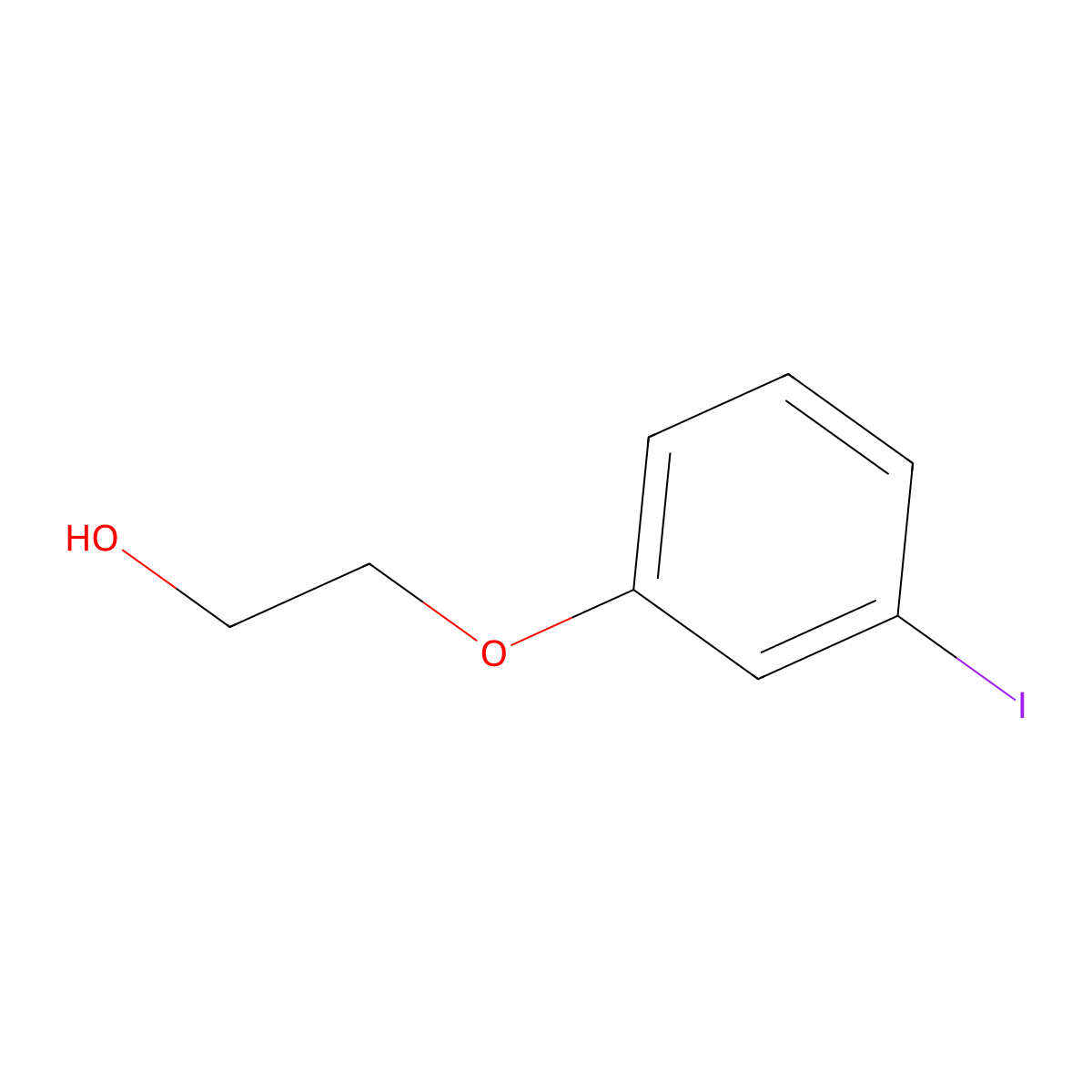 2-(3-Iodophenoxy)ethanol molecular structure, CAS 67856-27-3
