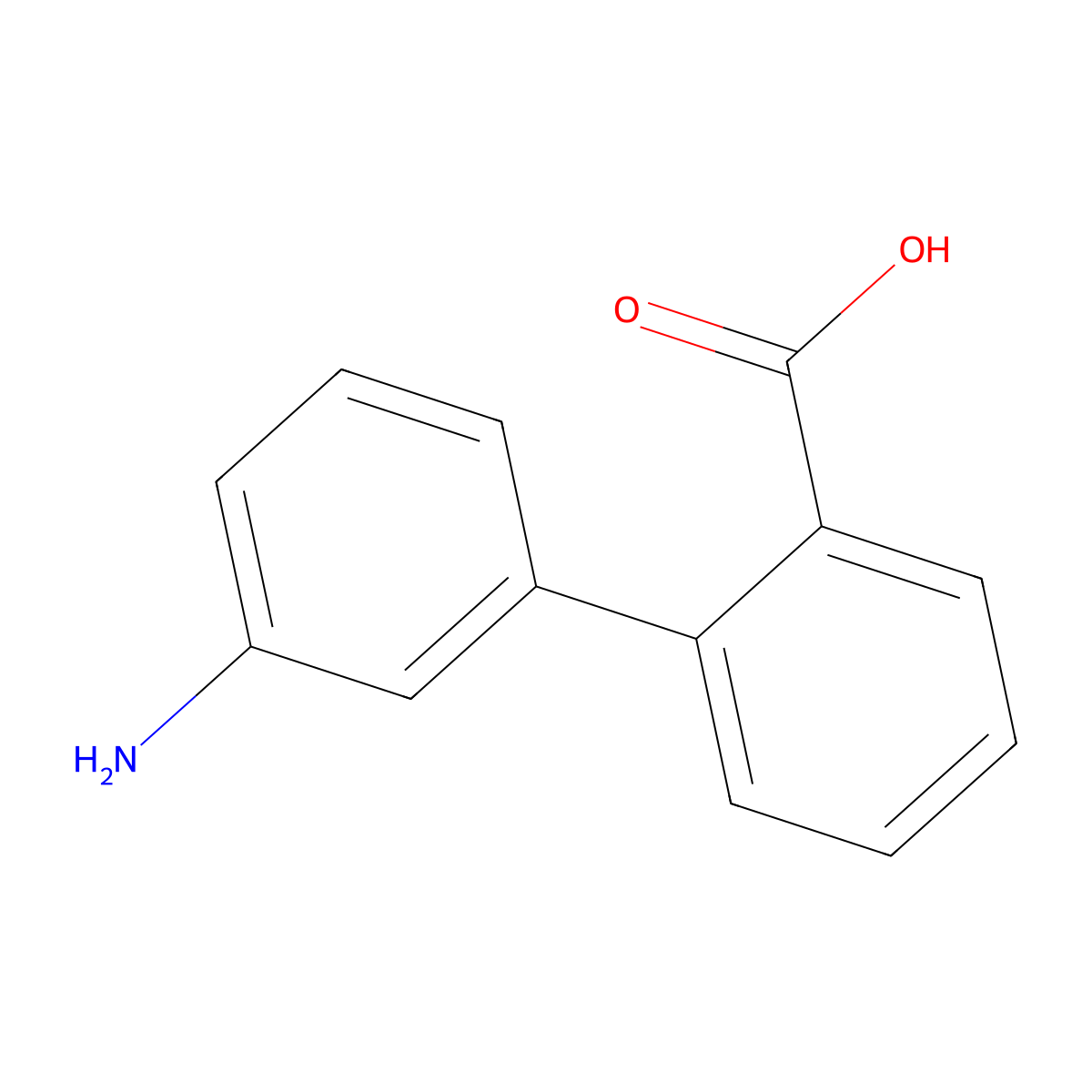 2-(3-Aminophenyl)benzoic acid molecular structure, CAS 67856-54-6