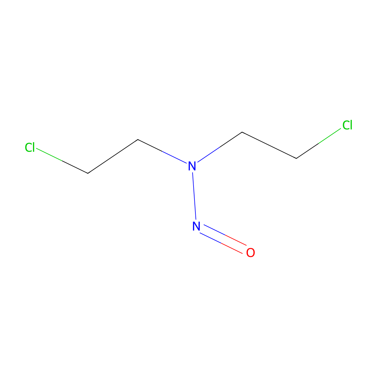 N-Nitrosobis(2-chloroethyl)amine molecular structure, CAS 67856-68-2