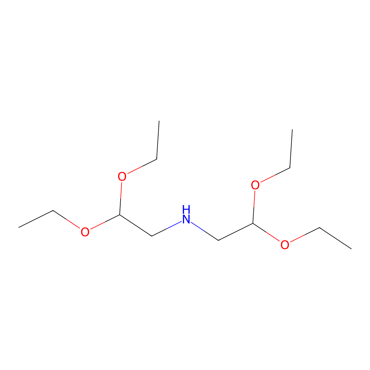 N-(2,2-Diethoxyethyl)-2,2-diethoxyethan-1-amine molecular structure, CAS 67856-69-3