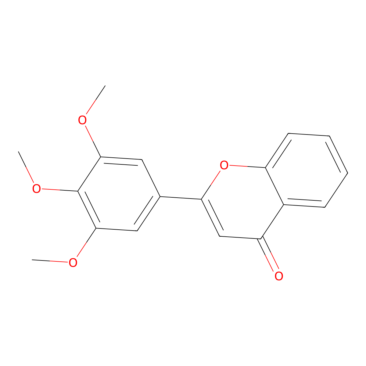 3',4',5'-Trimethoxyflavone molecular structure, CAS 67858-30-4