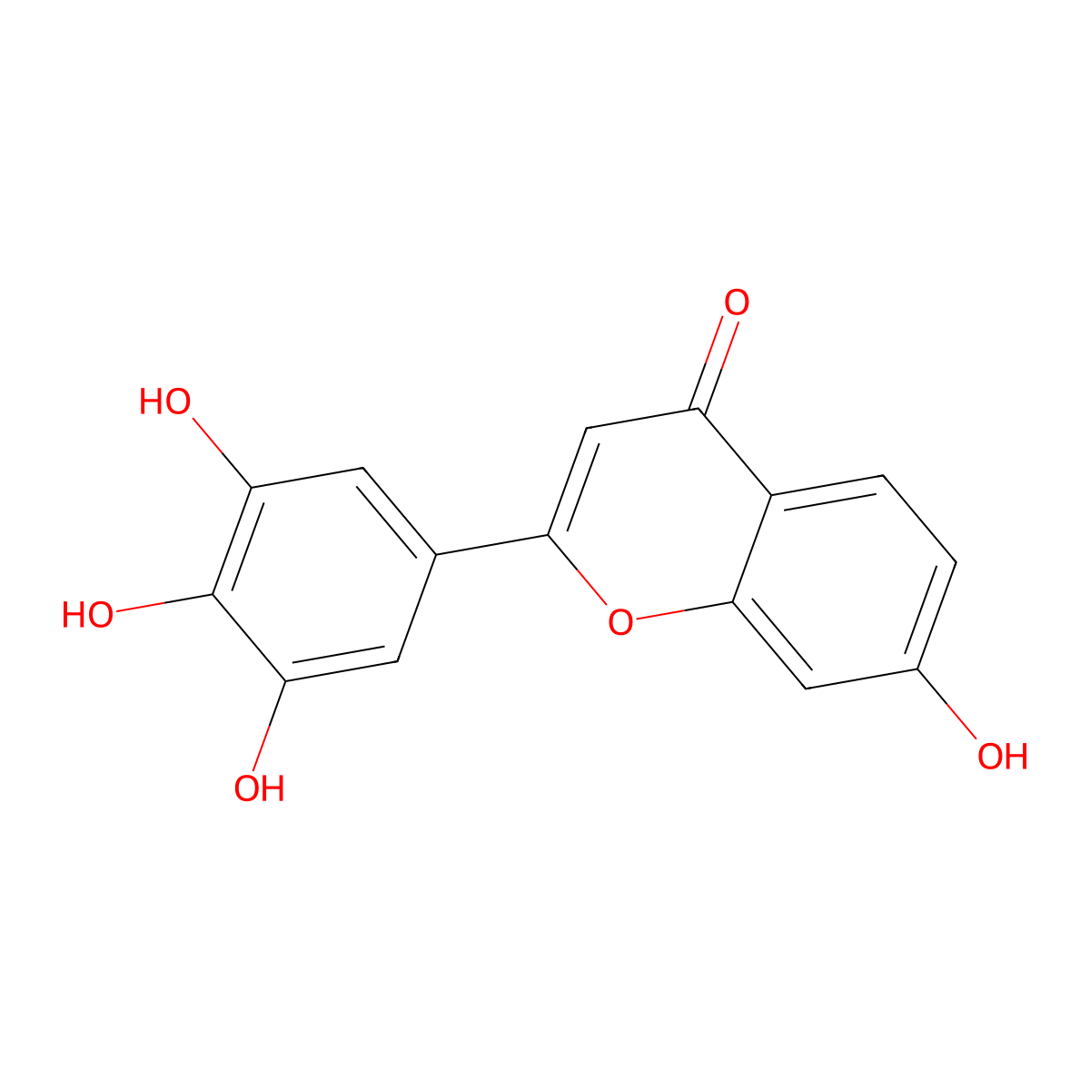 7,3',4',5'-Tetrahydroxyflavone molecular structure, CAS 67858-31-5