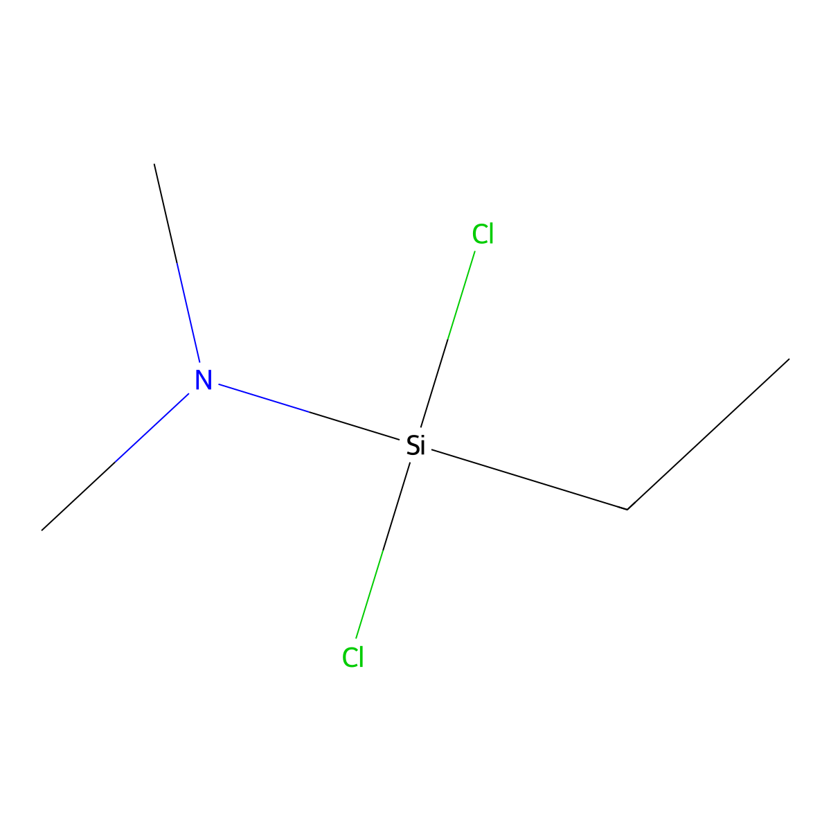 Silanamine, 1,1-dichloro-1-ethyl-N,N-dimethyl- molecular structure, CAS 67859-79-4