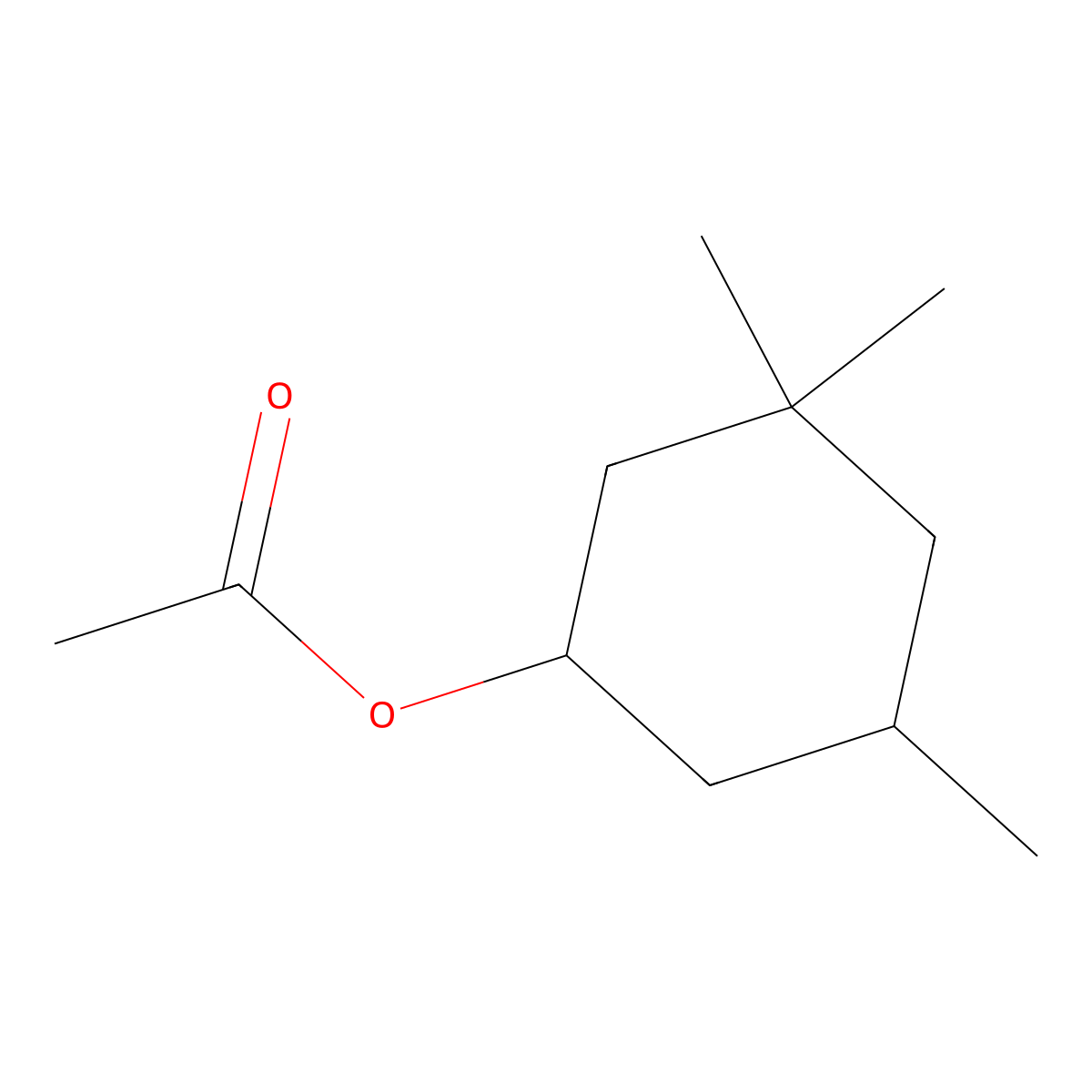3,3,5-Trimethylcyclohexyl acetate molecular structure, CAS 67859-96-5