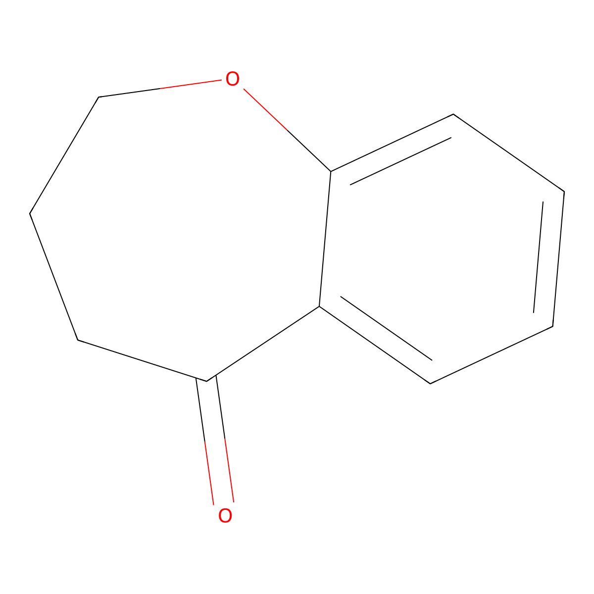 2,3,4,5-Tetrahydro-1-benzoxepin-5-one molecular structure, CAS 6786-30-7