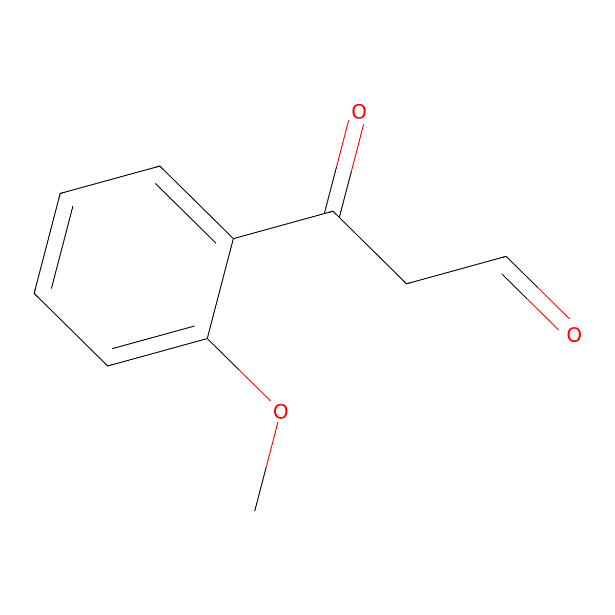 3-(2-Methoxyphenyl)-3-oxopropanal molecular structure, CAS 67860-32-6