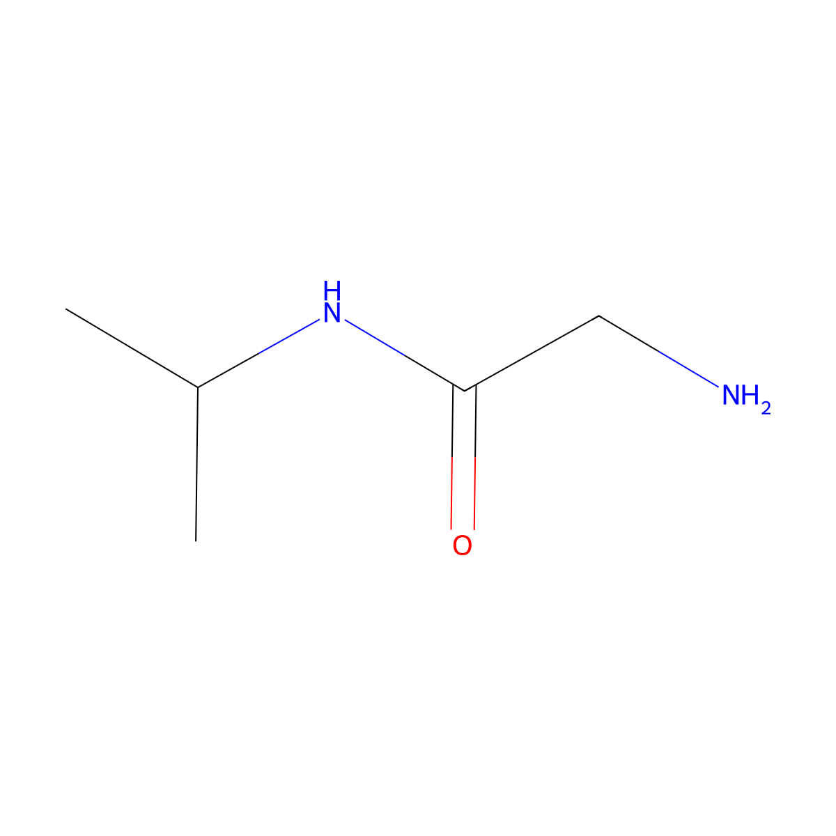 2-Amino-N-isopropylacetamide molecular structure, CAS 67863-05-2