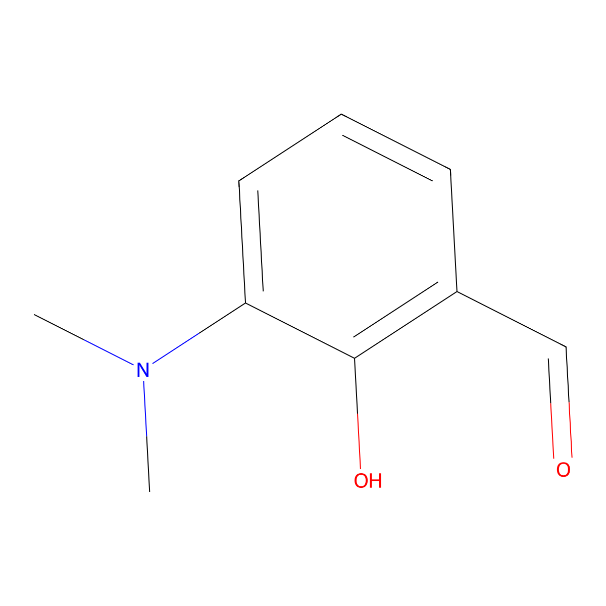 3-(Dimethylamino)-2-hydroxybenzaldehyde molecular structure, CAS 67868-62-6