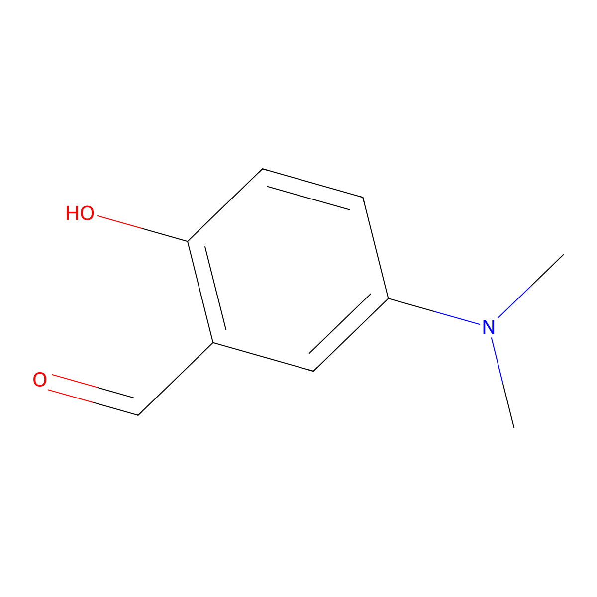5-(Dimethylamino)-2-hydroxybenzaldehyde molecular structure, CAS 67868-63-7