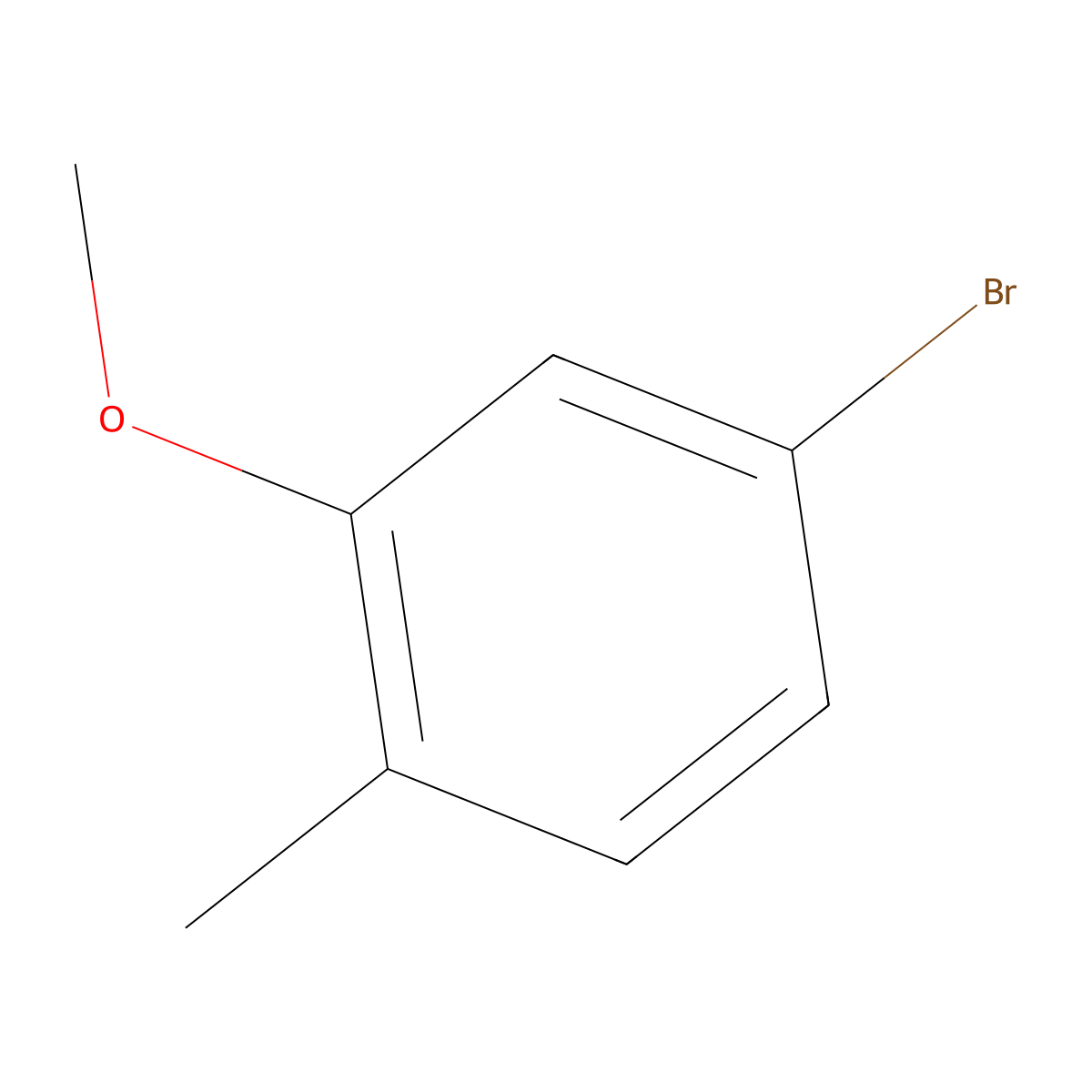 4-Bromo-2-methoxy-1-methylbenzene molecular structure, CAS 67868-73-9