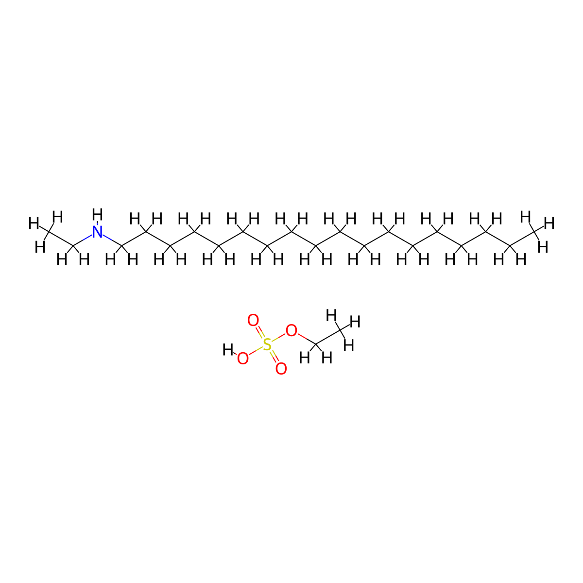 Sulfuric acid, monoethyl ester, compd. with N-ethyl-1-octadecanamine (1:1) molecular structure, CAS 67874-03-7