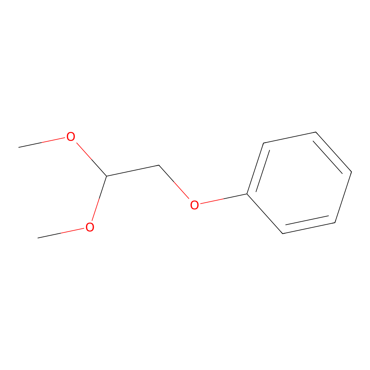 Benzene, (2,2-dimethoxyethoxy)- molecular structure, CAS 67874-68-4