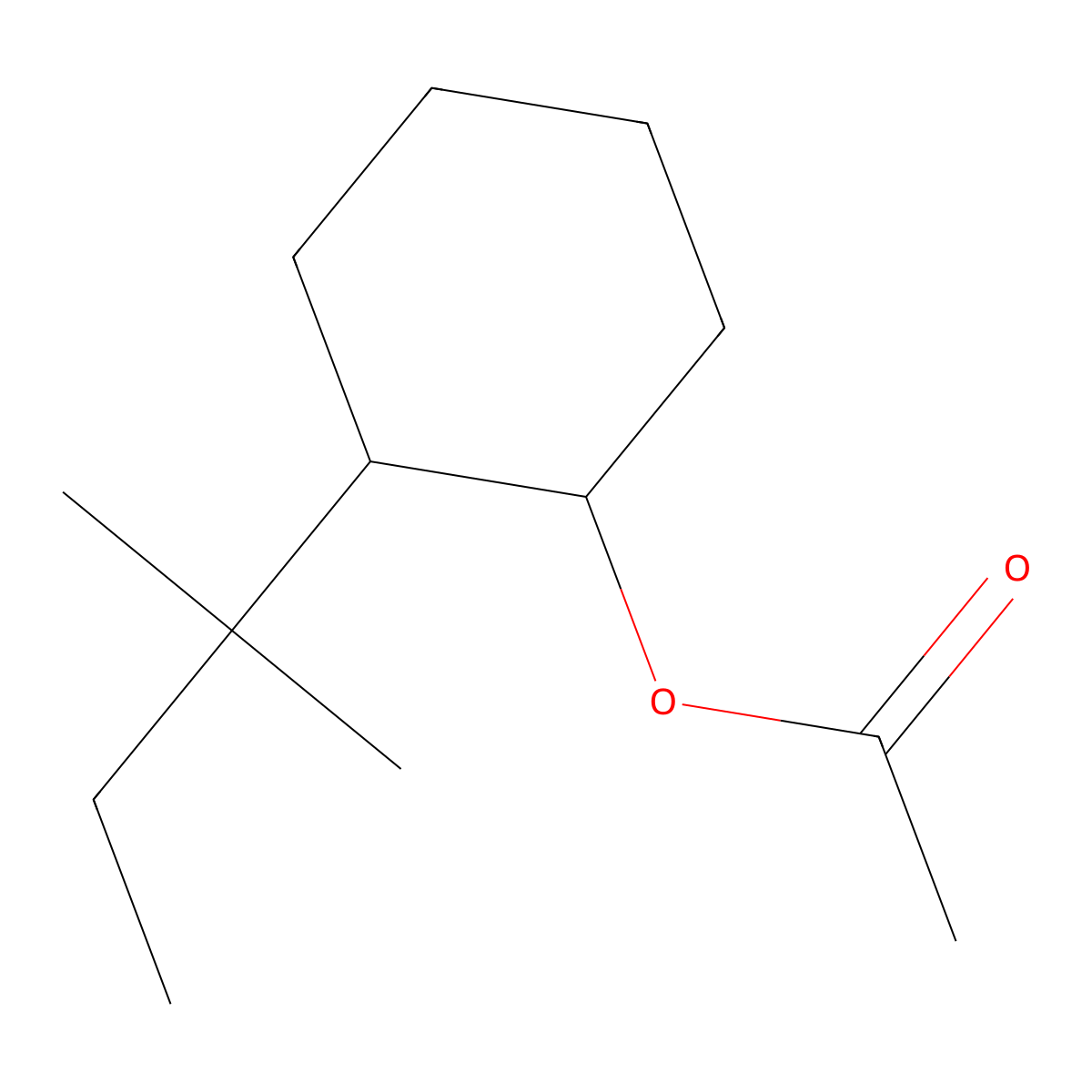 Conifer acetate molecular structure, CAS 67874-72-0