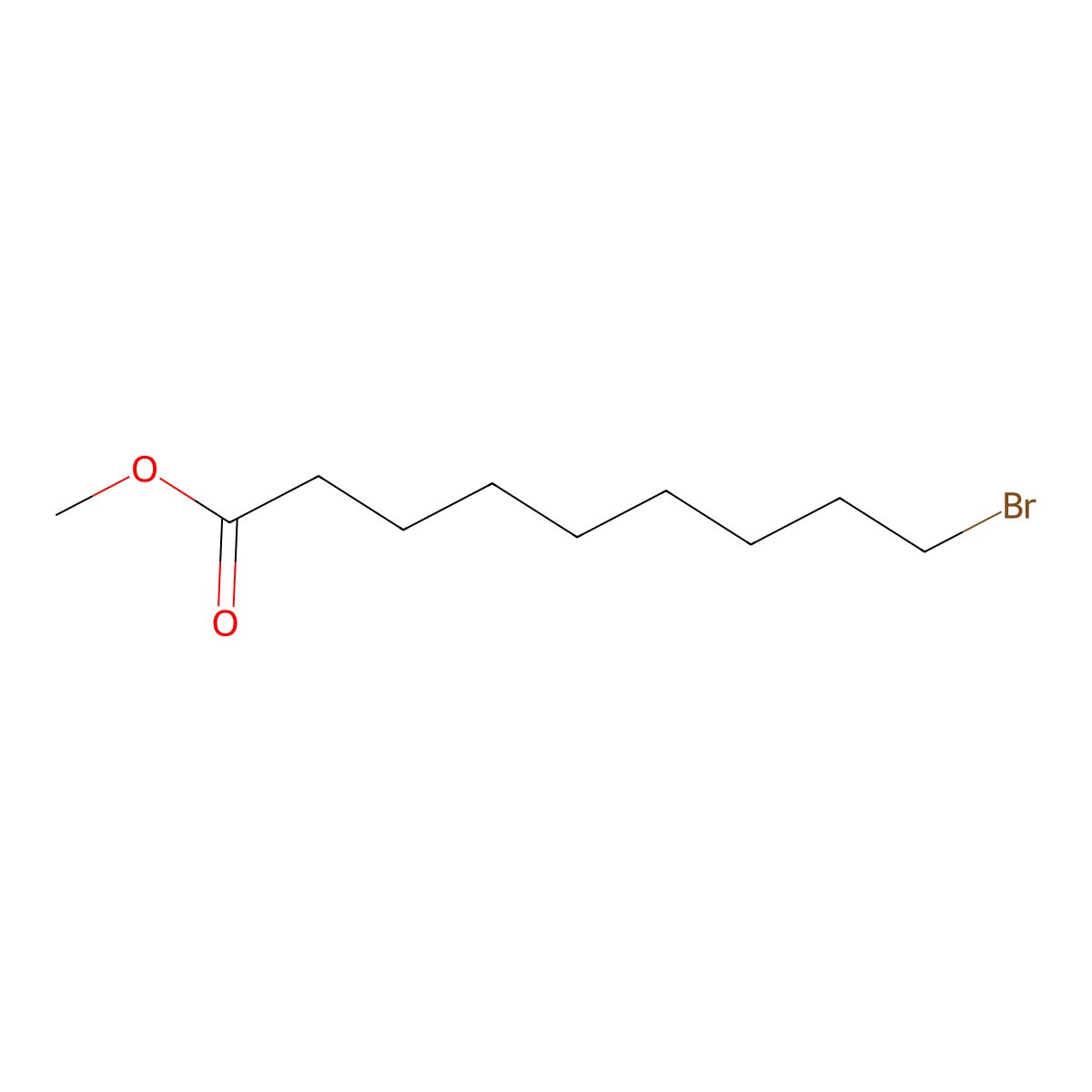 Methyl 9-bromononanoate molecular structure, CAS 67878-15-3