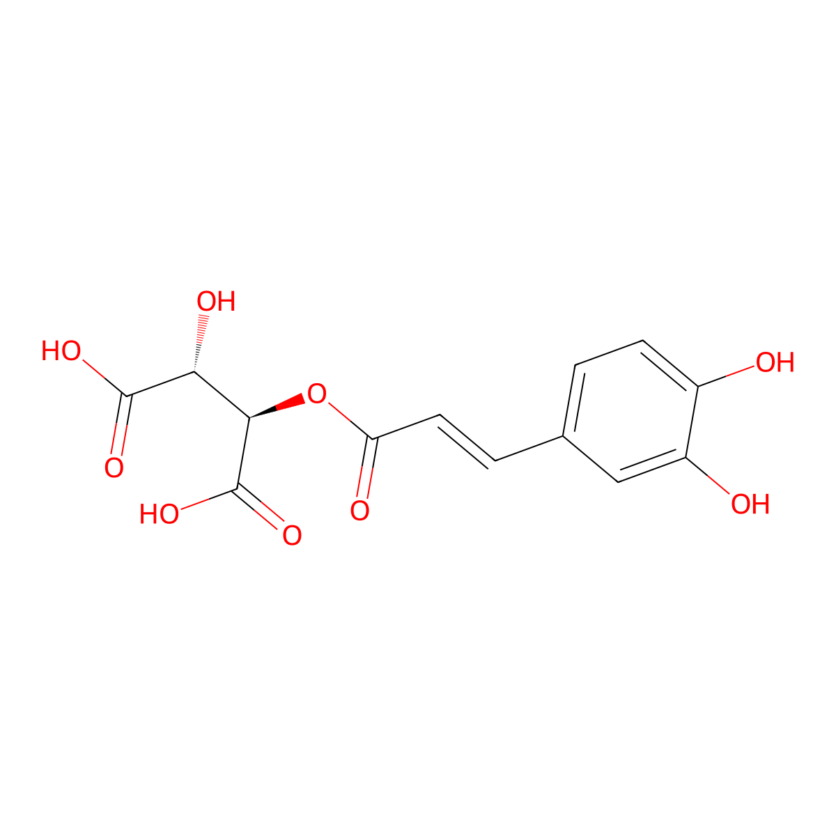 Caftaric Acid molecular structure, CAS 67879-58-7