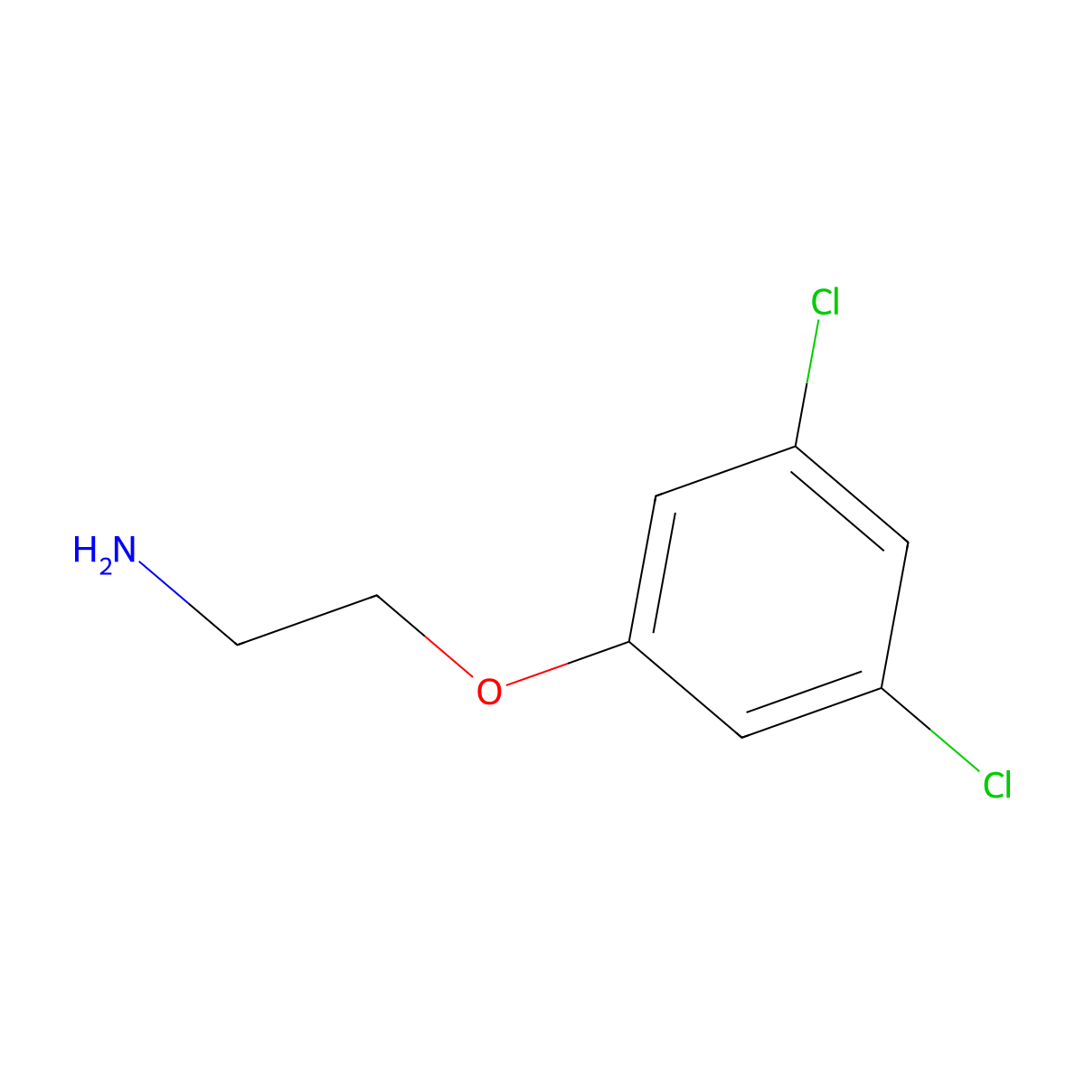 2-(3,5-Dichlorophenoxy)ethylamine molecular structure, CAS 67883-07-2