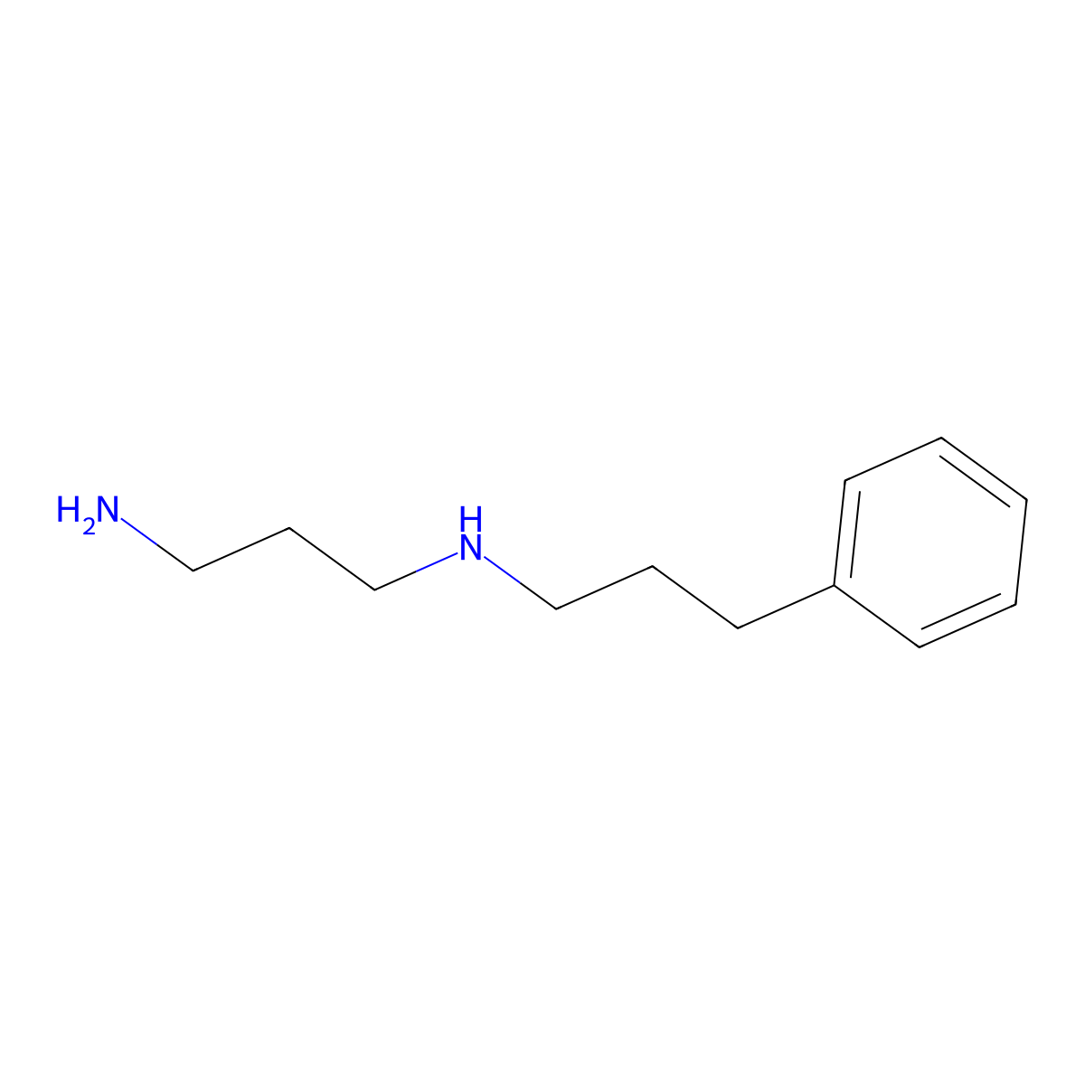 (3-Aminopropyl)(3-phenylpropyl)amine molecular structure, CAS 67884-81-5
