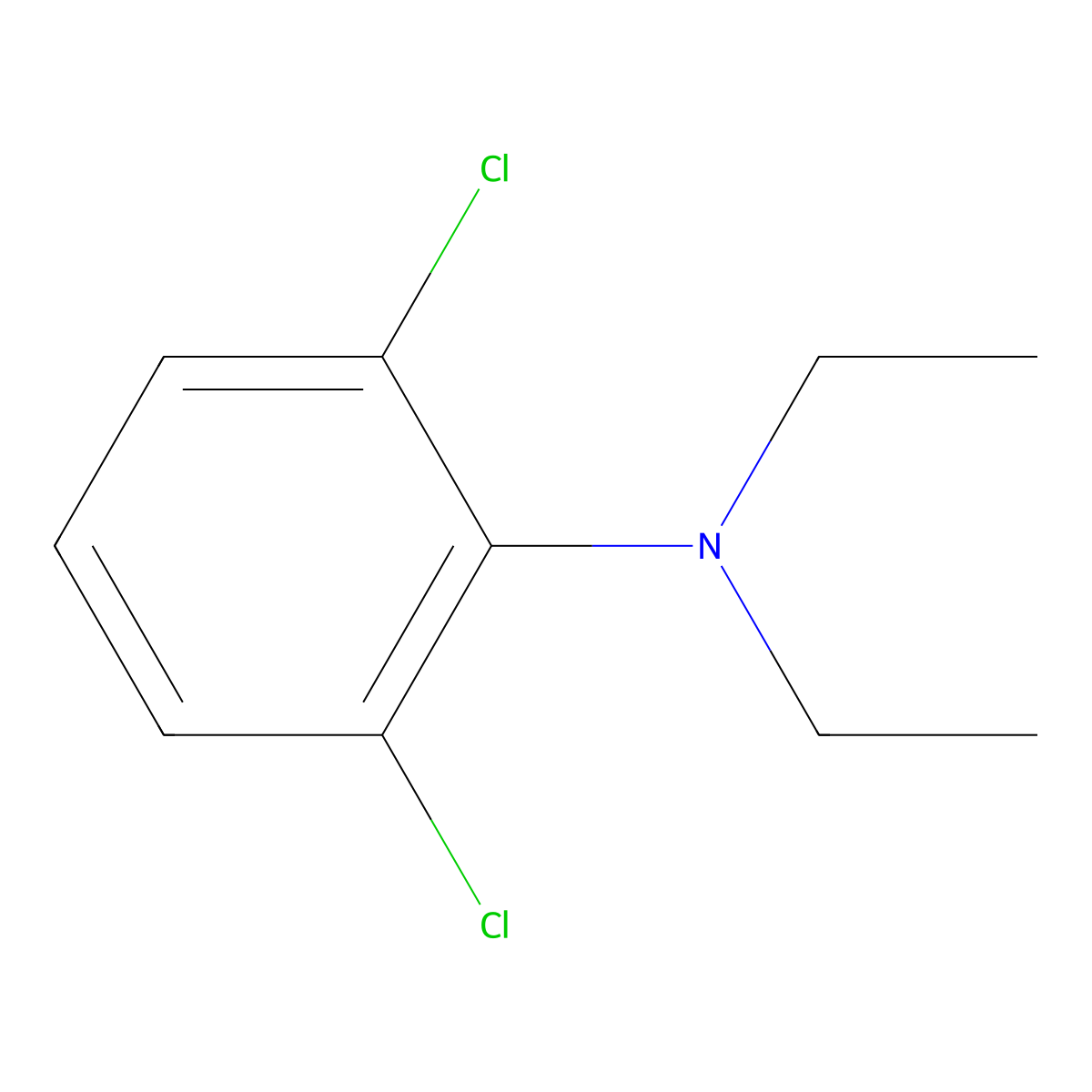 2,6-Dichloro-N,N-diethylbenzenamine molecular structure, CAS 67888-72-6
