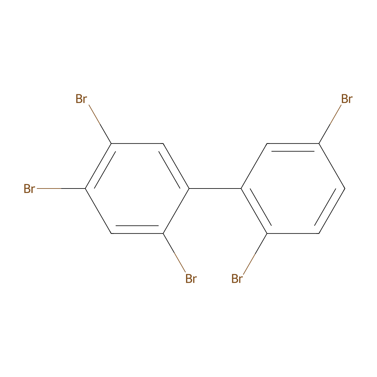 2,2',4,5,5'-Pentabromobiphenyl molecular structure, CAS 67888-96-4