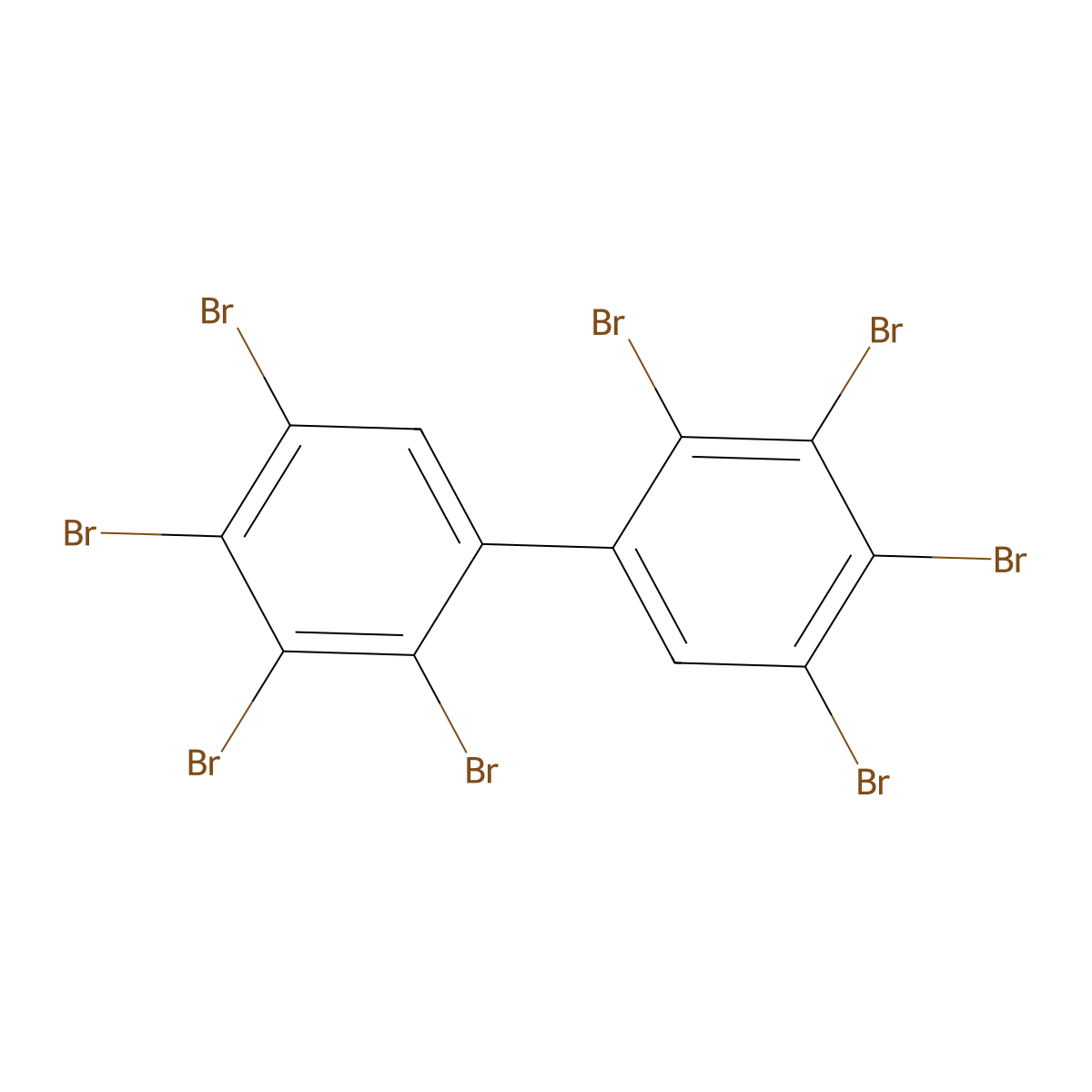 2,2',3,3',4,4',5,5'-Octabromobiphenyl molecular structure, CAS 67889-00-3