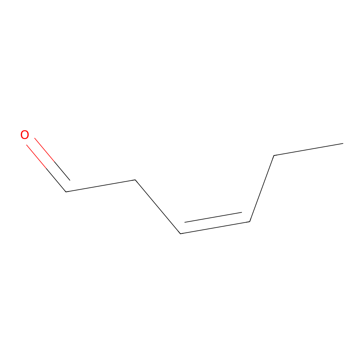 (Z)-3-Hexenal molecular structure, CAS 6789-80-6